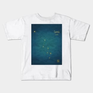 Night Sky Constellations - Lacerta Kids T-Shirt